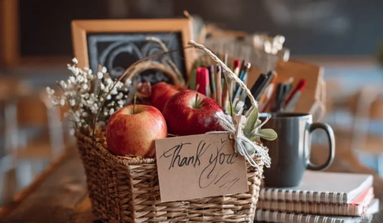 Back To School Gifts For Teachers Basket