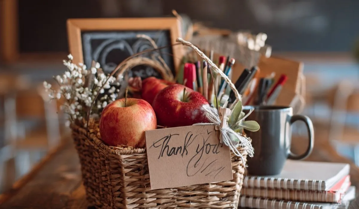 Back To School Gifts For Teachers Basket