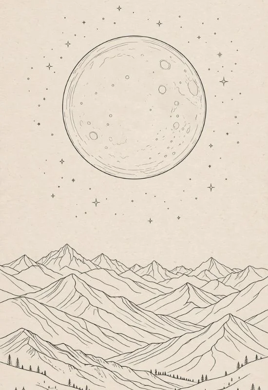 Celestial Moon Posters