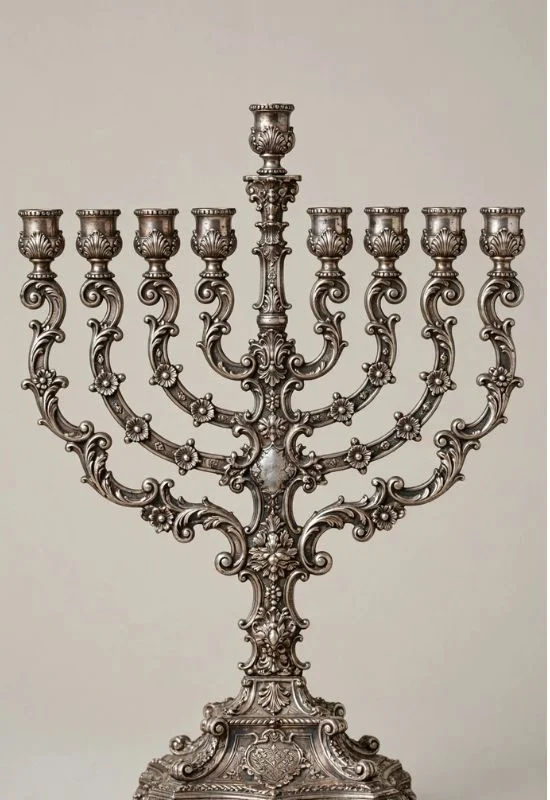Classic Silver Menorah