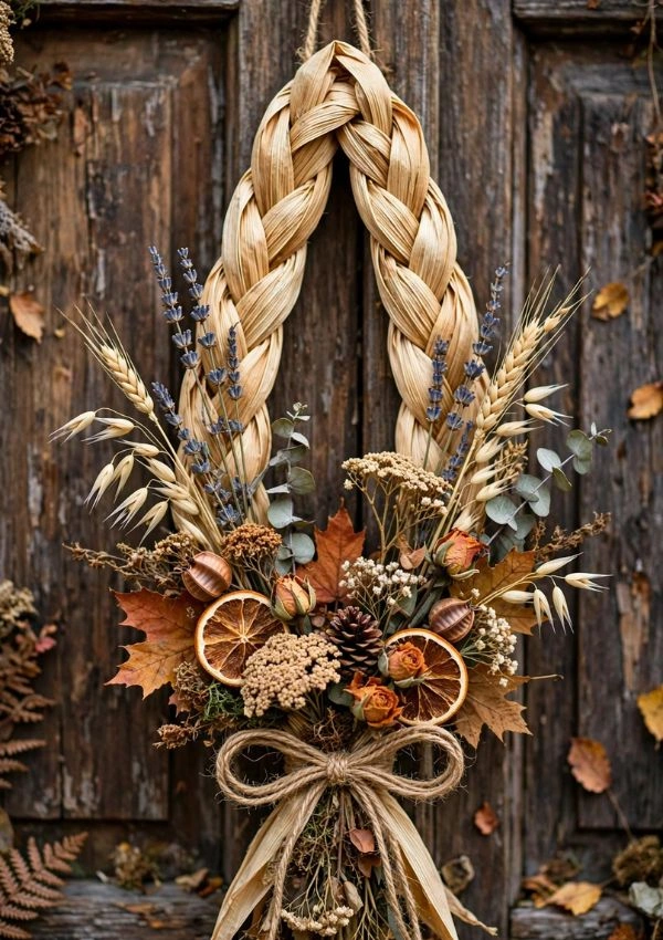 Corn Husk Door Hanger
