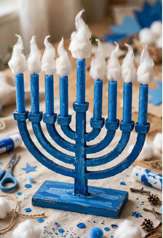 Cotton Ball Candle Flames
