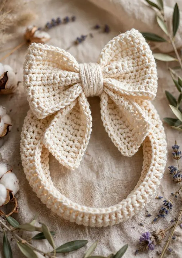 Crochet Bow Headband