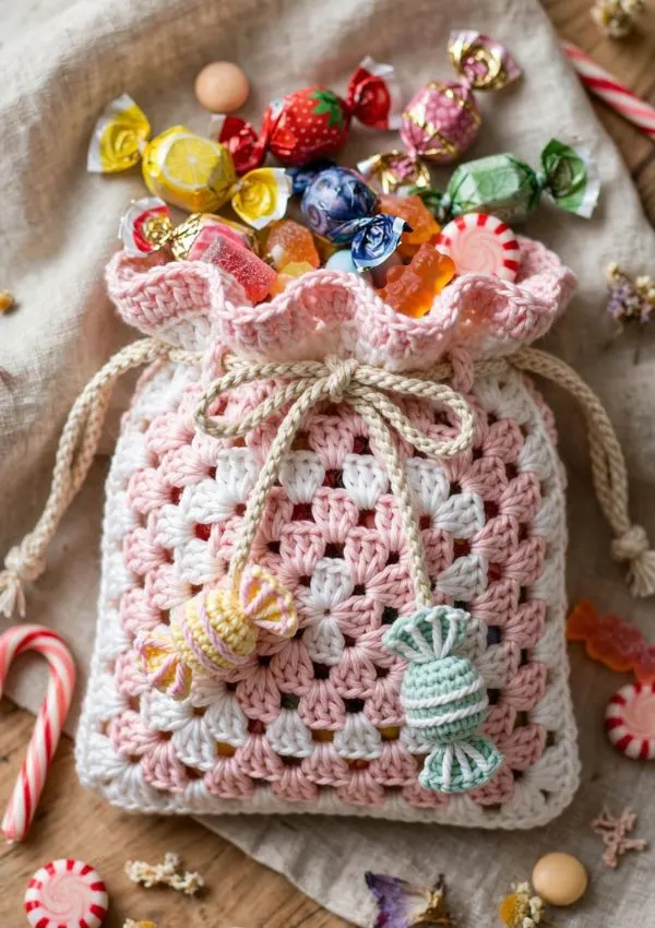 Crochet Candy Bag