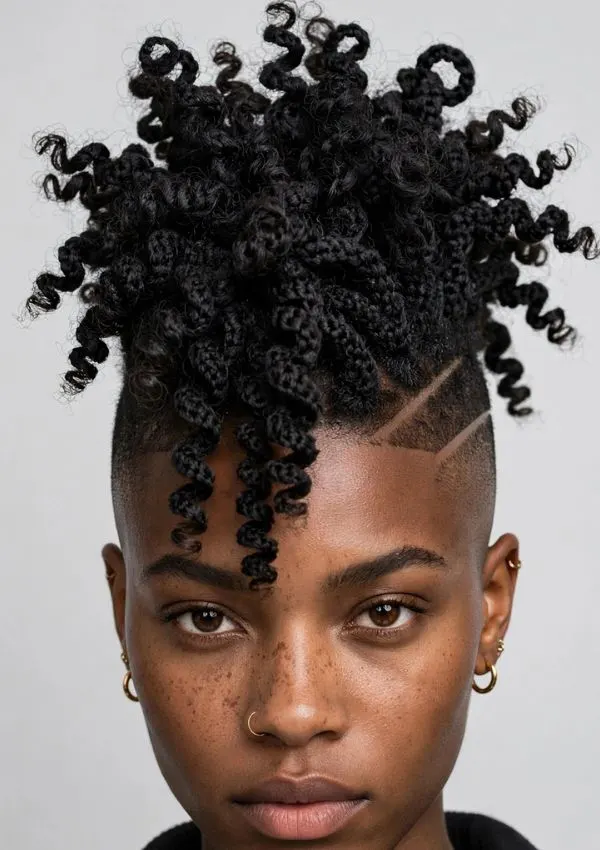 Crochet Curly Mohawk