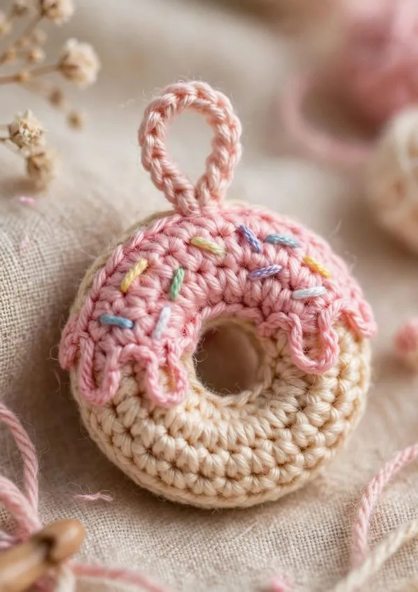 Crochet Donut Charm