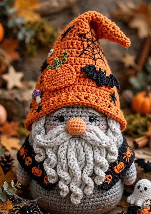 Crochet Halloween Gnome