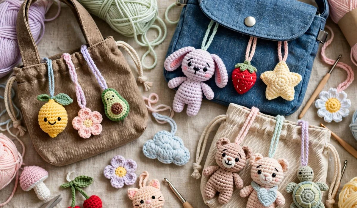 Crochet Ideas For Bags Charms