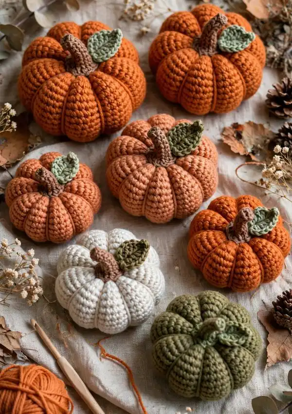 Crochet Mini Pumpkins