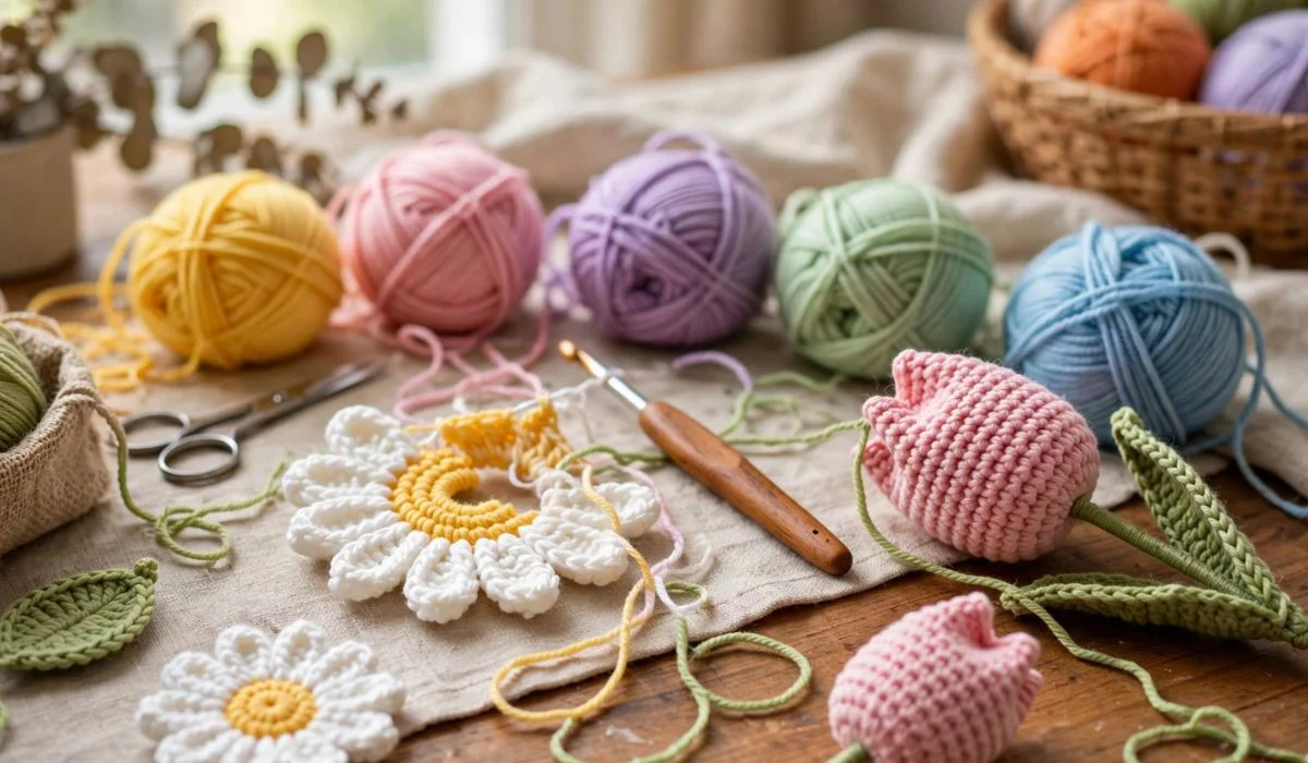 Crochet flowers Beginner