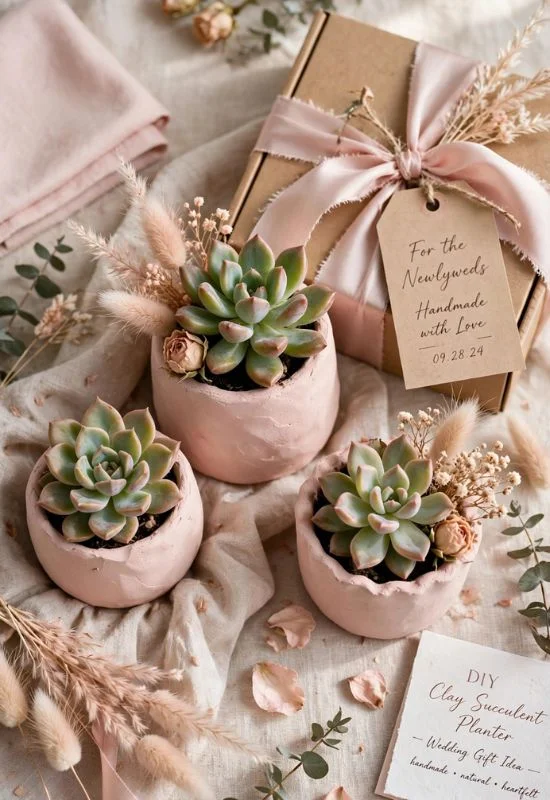 DIY Clay Succulent Planter