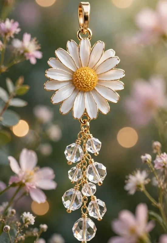 Daisy Flower Charm