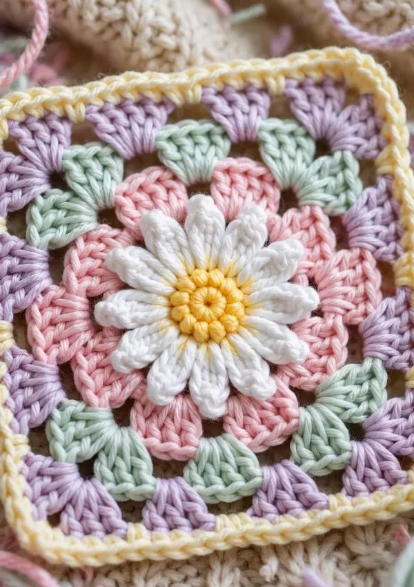 Daisy Granny Square