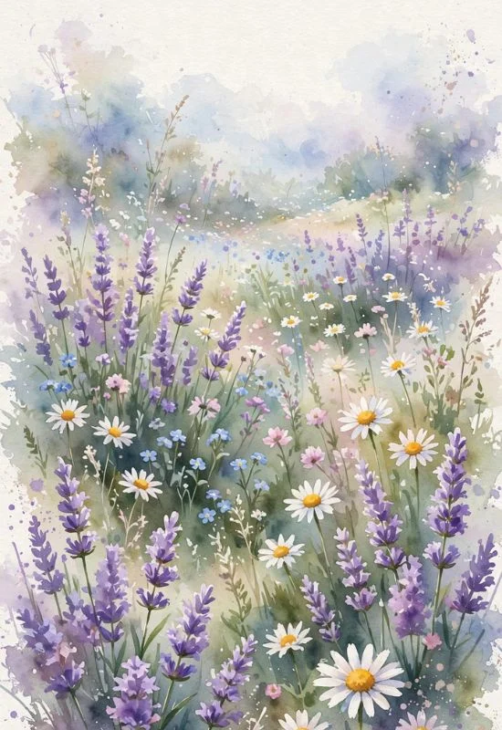 Floral Watercolor Poster