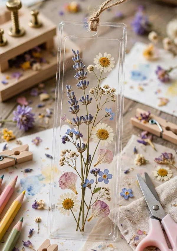 Flower Press Bookmark