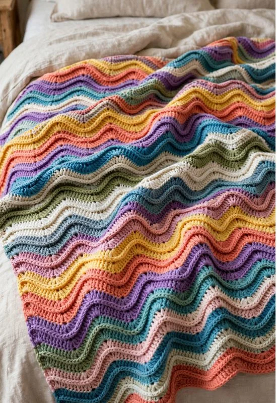Granny Ripple Crochet Blanket
