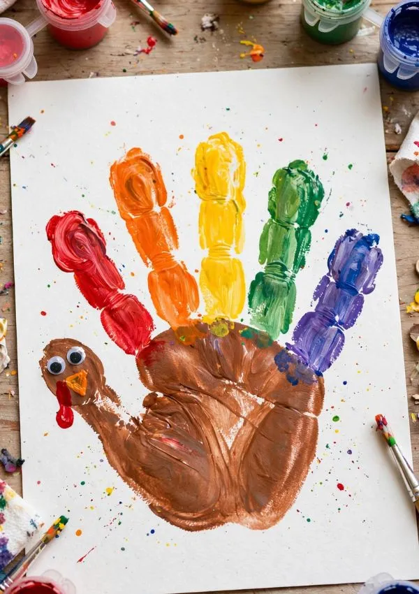 Handprint Turkey Art