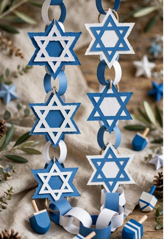 Hanukkah Paper Garland