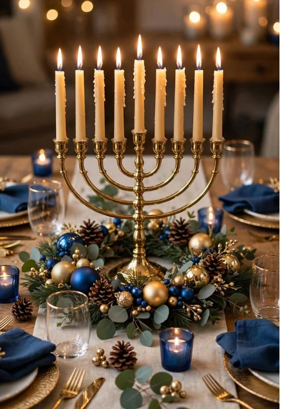 Hanukkah Table Centerpiece