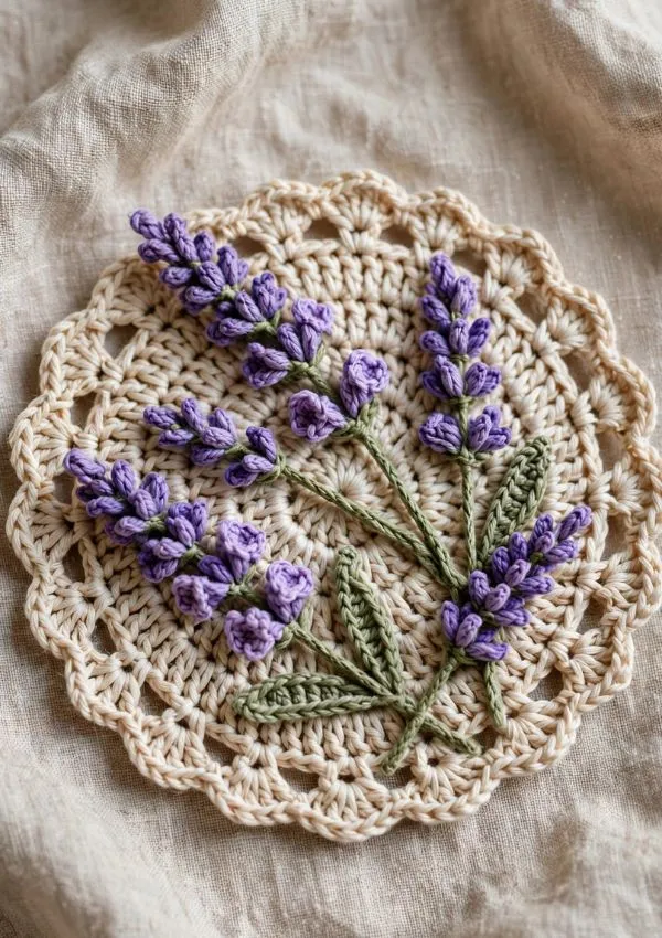 Lavender Blossom Coaster