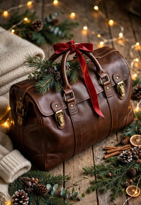 Leather Weekender Bag