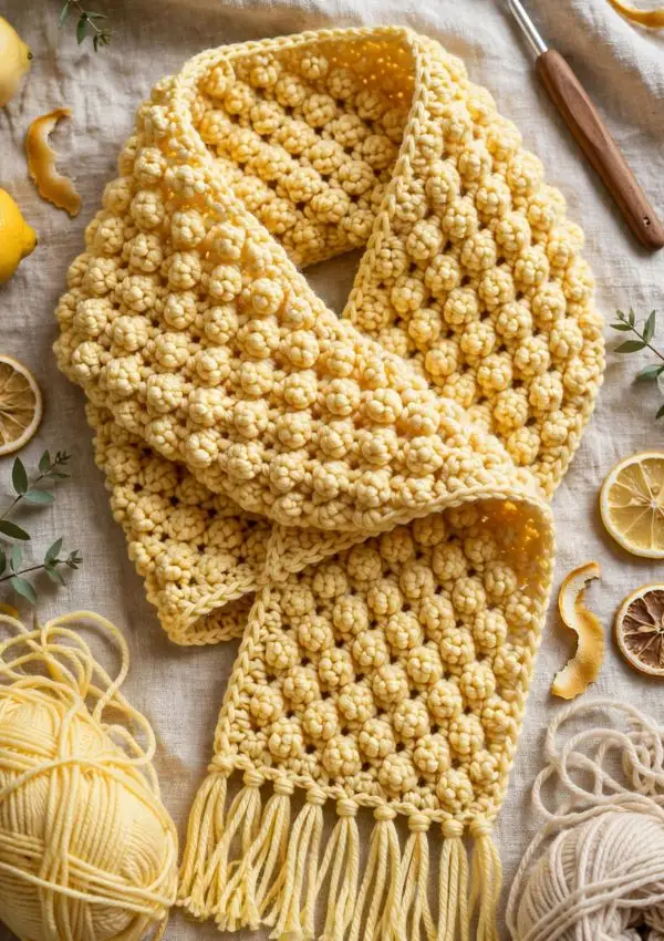 Lemon Peel Stitch Scarf