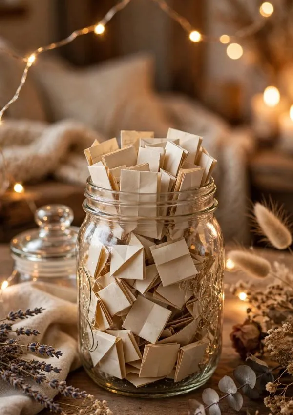 Memory Jar With Love Notes