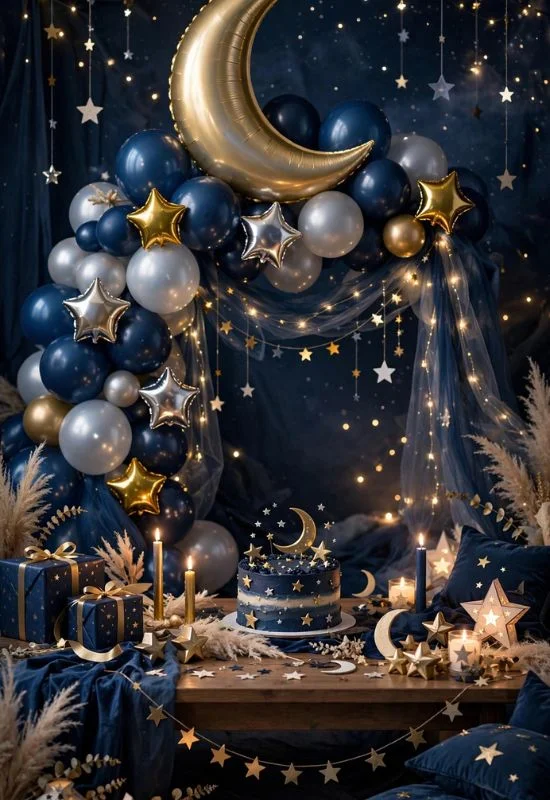 Moon and Stars Birthday Theme