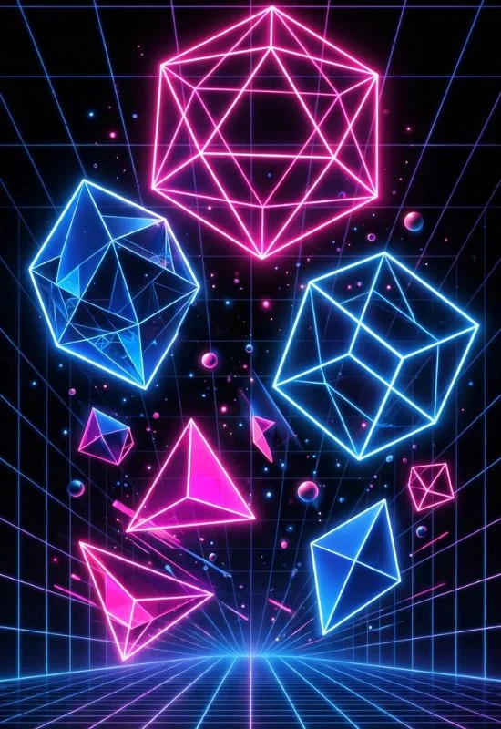 Neon Graphic Posters