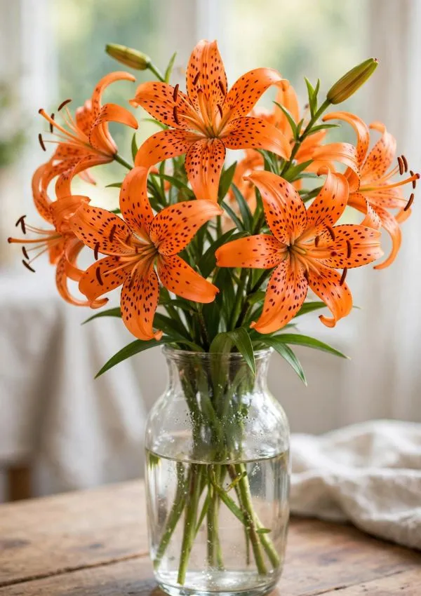 Orange Tiger Lily Bouquet