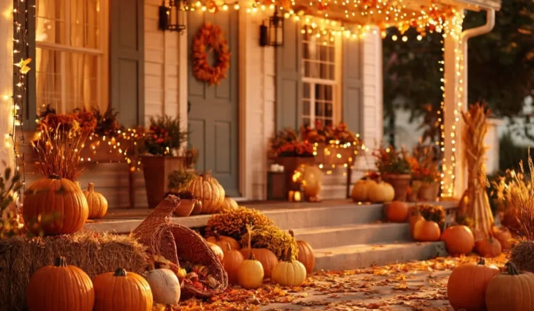 Outdoor Thanksgiving decorations