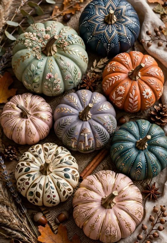 Painted Mini Pumpkins