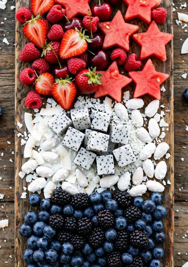 Patriotic Fruit Charcuterie Board