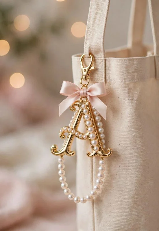Personalized Initial Bag Charm
