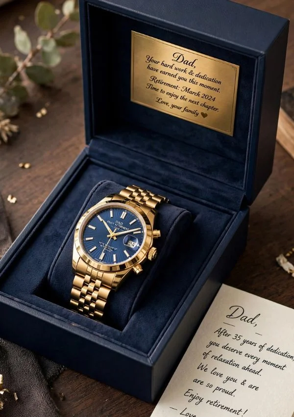 Personalized Retirement Watch For Dad