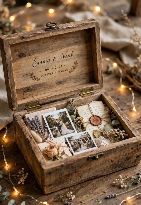 Personalized Wedding Memory Box