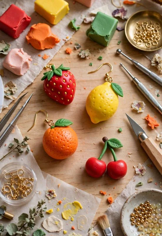 Polymer Clay Fruit Charm