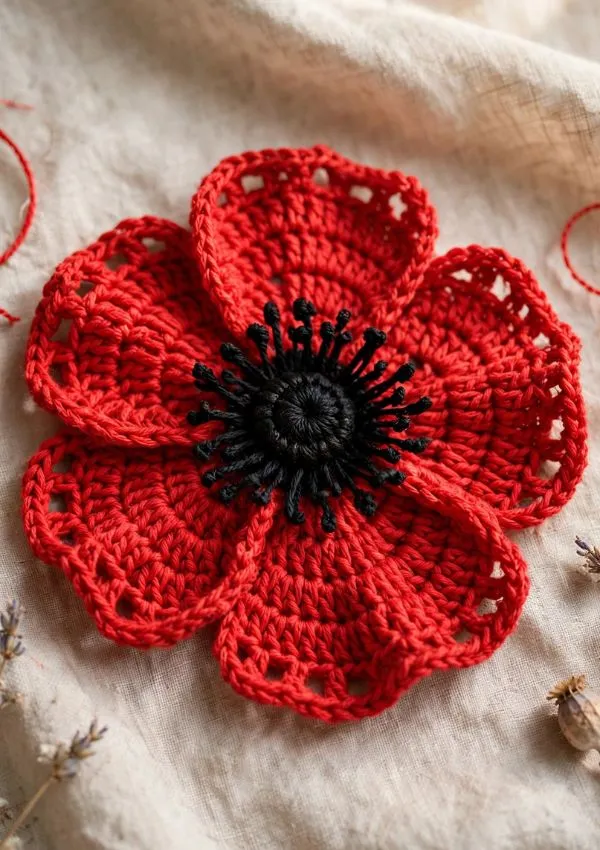 Poppy Flower Coaster