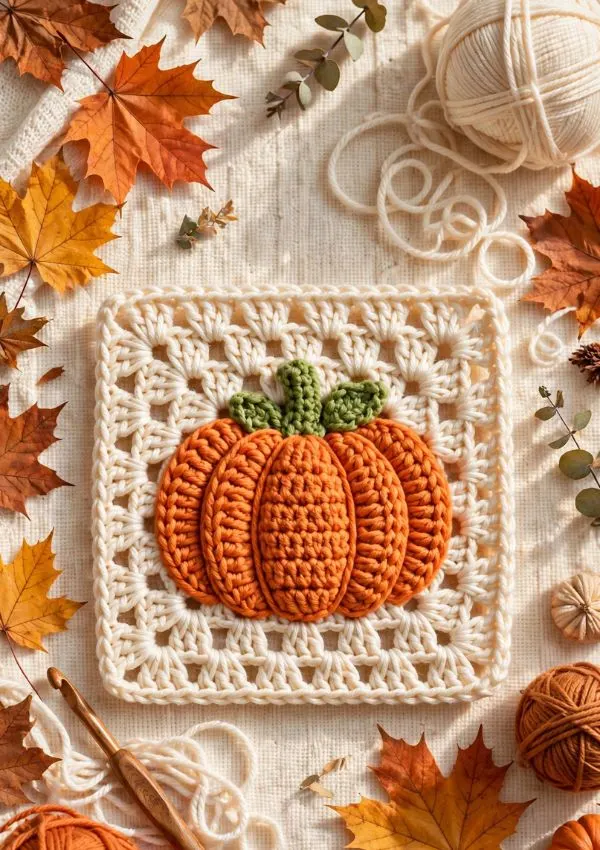 Pumpkin Granny Square