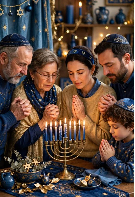 Reciting Hanukkah Blessings