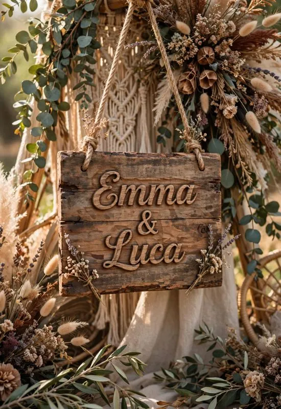 Rustic Personalized Wooden Name Sign