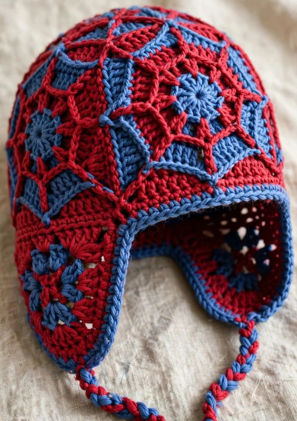 Spiderman Earflap Hat