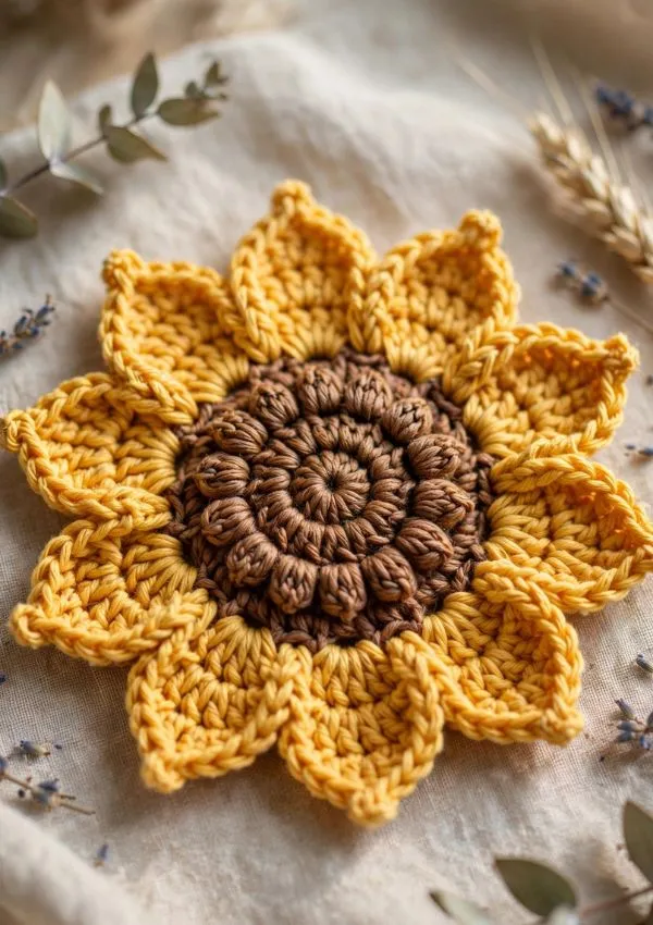 Sunflower Coaster