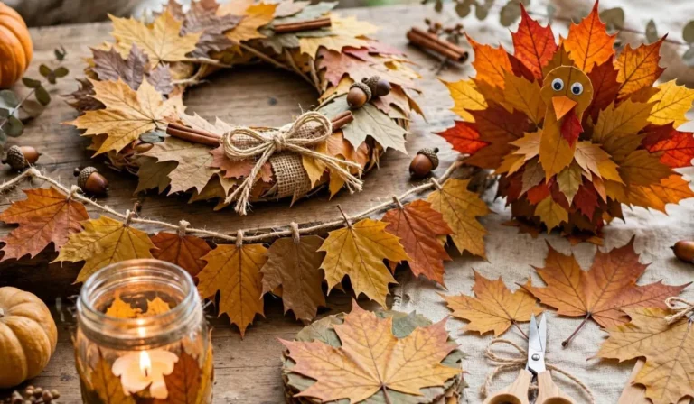 Thanksgiving leaf crafts