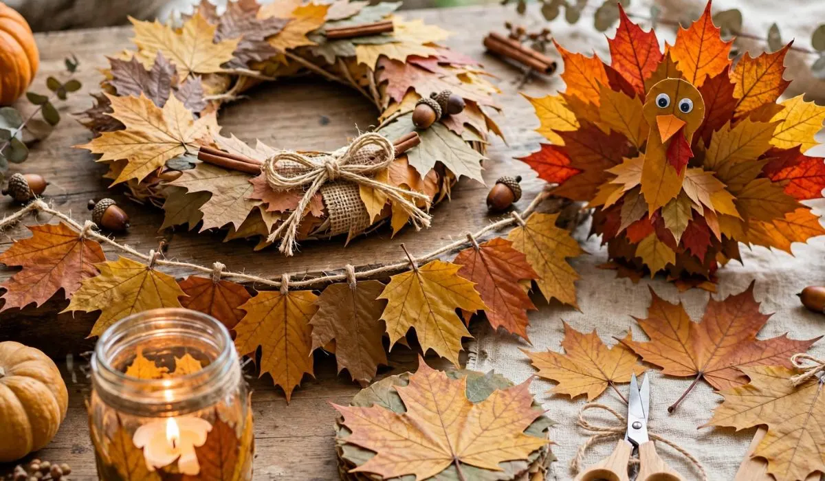 Thanksgiving leaf crafts