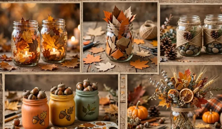 Thanksgiving mason jar crafts