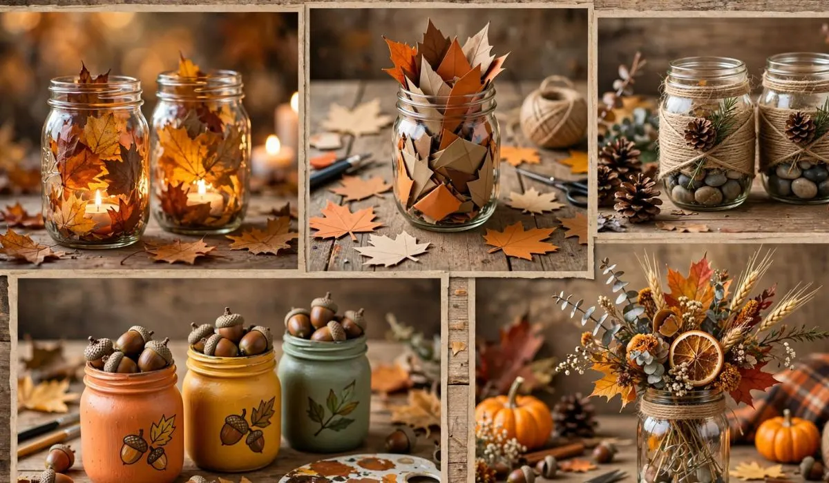 Thanksgiving mason jar crafts