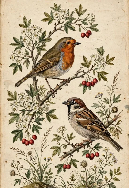 Vintage Bird Illustration