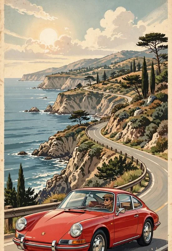 Vintage Car Posters