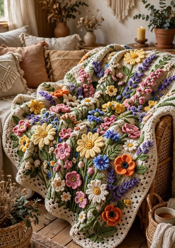 Wildflower Bouquet Blanket